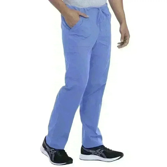 NWT Unisex Scrubstar Core Essentials Scrub Pants Drawstring Tie Size L, 3XL Blue - Picture 3 of 10